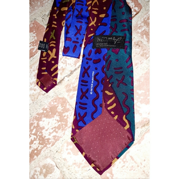 Neomax by Peter Max Silk Graphic Print Tie - Picture 2 of 15